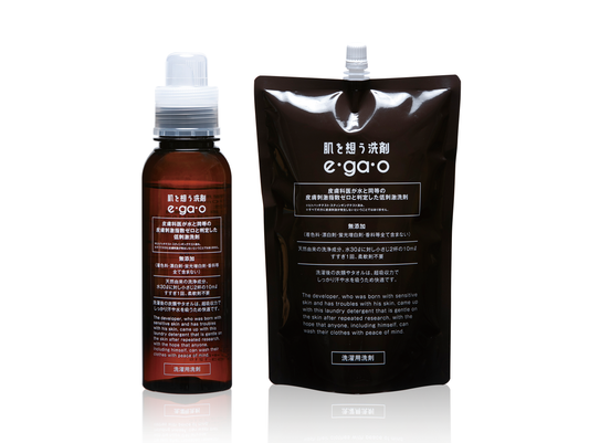 冬の乾燥する季節にこそ使ってほしい  肌を想う洗剤 e•ga•o